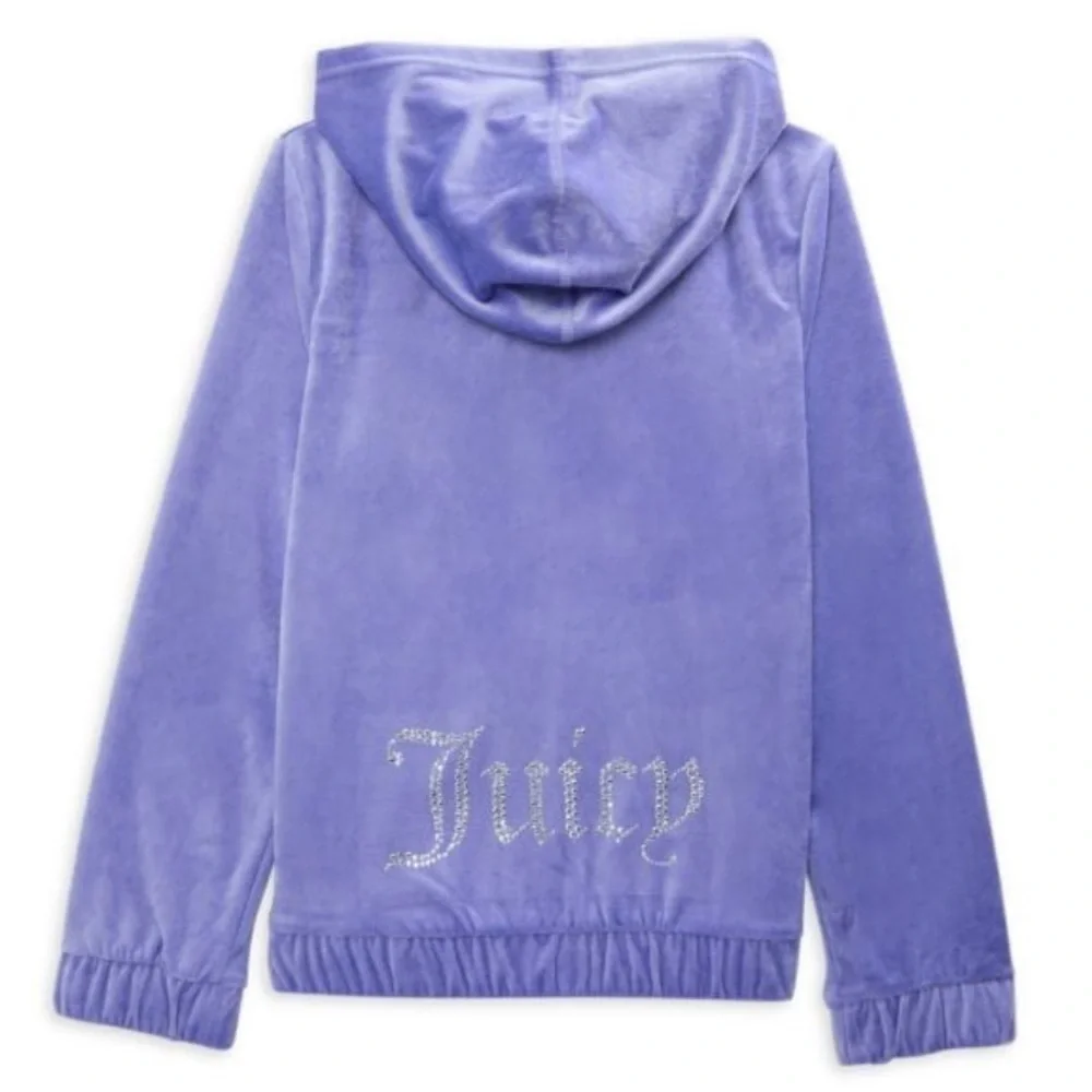 Juicy Couture Girl's Velour Zip Hoodie! NWT!